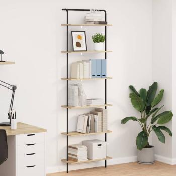ARDEBO.de - Regal Sonoma Eiche 60 x 24 x 203 cm Holzwerkstoff