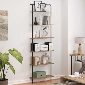 Regal Eiche handwerklich 60 x 24 x 203 cm Holzwerkstoff