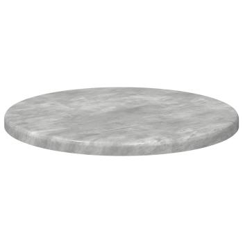 Tischplatte Ø 30 x 1,5 cm Rund Holzwerkstoff Betongrau