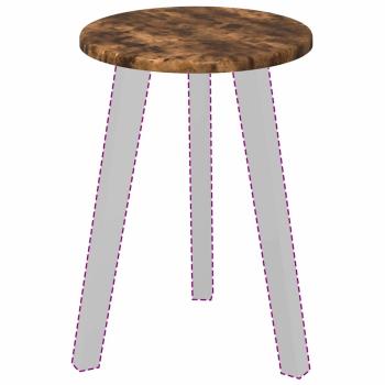 Tischplatte Räuchereiche 30 x 30 x 1,5 cm Holzwerkstoff