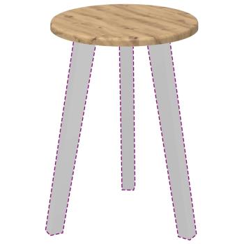 Tischplatte Eiche handwerklich 30 x 30 x 1,5 cm Holzwerkstoff