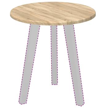 Tischplatte Sonoma Eiche 40 x 40 x 1.5 cm Holzwerkstoff