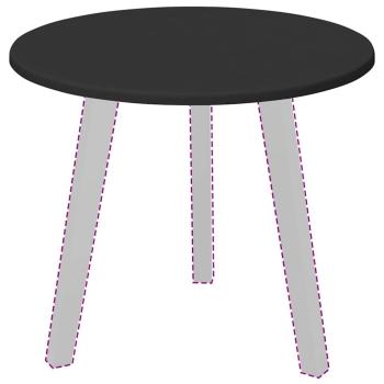 Tischplatte Schwarz 50 x 50 x 1.5 cm Holzwerkstoff