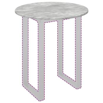 Tischplatte Betongrau 60 x 60 x 1.5 cm Holzwerkstoff
