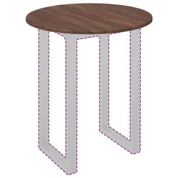 Tischplatte Braune Eiche 60 x 60 x 1.5 cm Holzwerkstoff