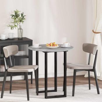 ARDEBO.de - Tischplatte Grau Sonoma 70 x 70 x 1.5 cm Holzwerkstoff