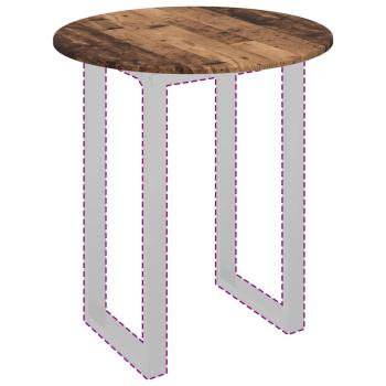 Tischplatte Altholz 70 x 70 x 1.5 cm Holzwerkstoff