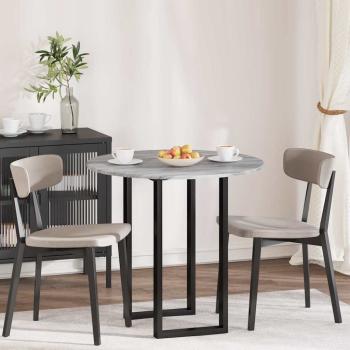 ARDEBO.de - Tischplatte Grau Sonoma 80 x 80 x 1.5 cm Holzwerkstoff