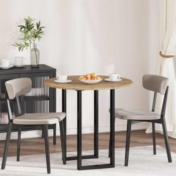 ARDEBO.de - Tischplatte Eiche handwerklich 80 x 80 x 1.5 cm Holzwerkstoff