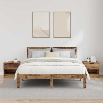 Bettschrank 2 pcs Altholz 40 x 39 x 40 cm Holzwerkstoff