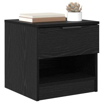 ARDEBO.de - Bettschrank 2 pcs Schwarze Eiche 40 x 39 x 40 cm Holzwerkstoff