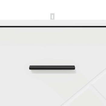 Nachttisch mit Schubladen Weiß 38 x 38 x 66 cm Holzwerkstoff