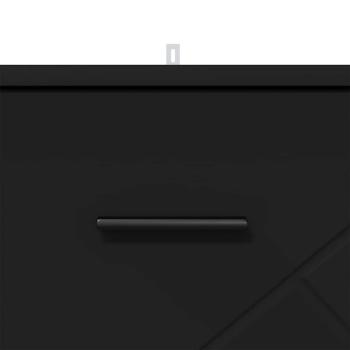 Nachttisch mit Schubladen Schwarz 38 x 38 x 66 cm Holzwerkstoff