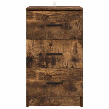 Nachttisch Räuchereiche 38 x 38 x 66 cm Holzwerkstoff