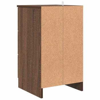 Nachttisch Braune Eiche 38 x 38 x 66 cm Holzwerkstoff