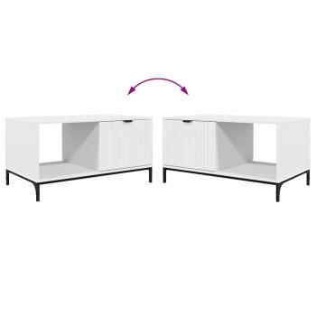 Couchtisch Weiß 90 x 49 x 46 cm Holzwerkstoff