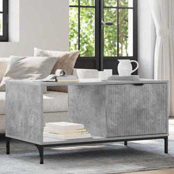 ARDEBO.de - Couchtisch Betongrau 90 x 49 x 46 cm Holzwerkstoff