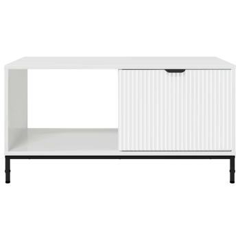 Couchtisch Hochglanz-Weiß 90 x 49 x 46 cm Holzwerkstoff