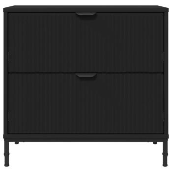 Nachttisch Schwarz 63,5 x 36 x 61 cm Holzwerkstoff