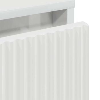 Nachttisch Hochglanz-Weiß 63,5 x 36 x 61 cm Holzwerkstoff