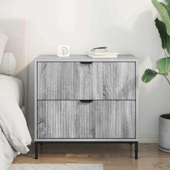 Nachttisch Grau Sonoma 63,5 x 36 x 61 cm Holzwerkstoff