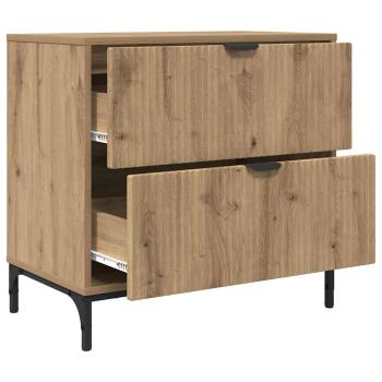 Nachttisch Eiche handwerklich 63,5 x 36 x 61 cm Holzwerkstoff