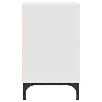 Nachttische 2 pcs Weiß 49 x 36 x 61 cm Holzwerkstoff