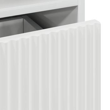 Nachttische 2 pcs Hochglanz-Weiß 49 x 36 x 61 cm Holzwerkstoff