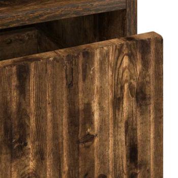 Nachttische 2 pcs Räuchereiche 49 x 36 x 61 cm Holzwerkstoff