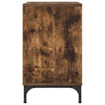 Nachttische 2 pcs Räuchereiche 49 x 36 x 61 cm Holzwerkstoff