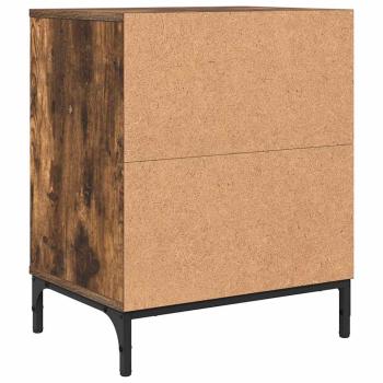 Nachttische 2 pcs Räuchereiche 49 x 36 x 61 cm Holzwerkstoff