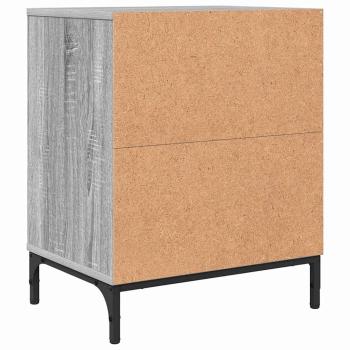 Nachttische 2 pcs Grau Sonoma 49 x 36 x 61 cm Holzwerkstoff