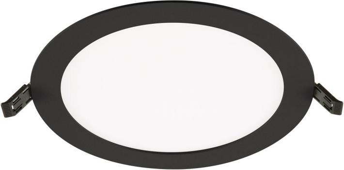 ARDEBO.de EVN FLAT IN LED Einbaupanel, rund, IP54, 18W, 3000K, 4000K, 1494lm, 1692lm, 220-240V, inkl. Netzgerät, schwarz (LTR220925)