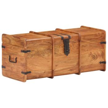 Truhe 90x40x40 cm Massivholz Akazie