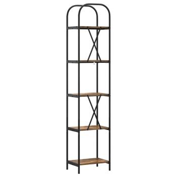 Regal Räuchereiche 40 x 30 x 183 cm Holzwerkstoff