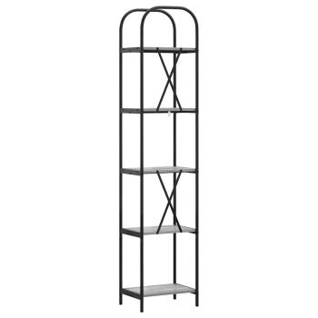 Regal Grau Sonoma 40 x 30 x 183 cm Holzwerkstoff