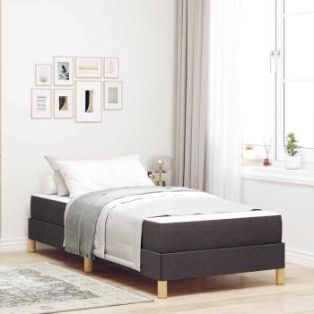 ARDEBO.de - Boxspringbett Braun 90 x 190 cm Stoff, Ingenieurholz