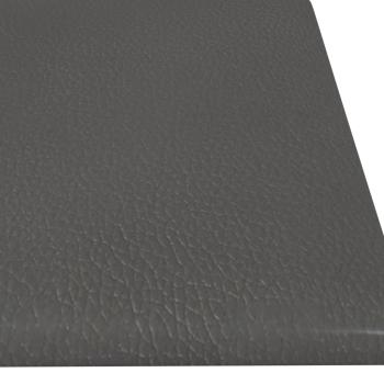 Wandpaneele 12 Stk. Grau 60x15 cm Kunstleder 1,08 m²