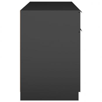 Schreibtisch Schwarz 100x50x75 cm Holzwerkstoff