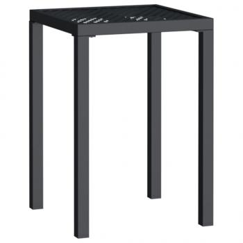 Gartentisch Anthrazit 50x50x72 cm Stahl