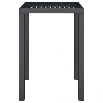 Gartentisch Anthrazit 50x50x72 cm Stahl