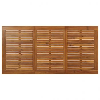 Gartentisch mit Haarnadel-Beinen 160x80x75 cm Massivholz Akazie