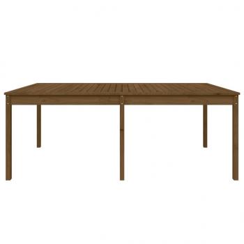 Gartentisch Honigbraun 203,5x100x76 cm Massivholz Kiefer