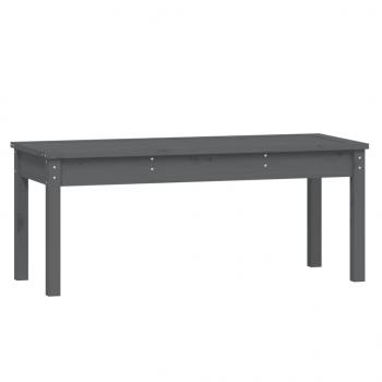 Gartenbank Grau 109x44x45 cm Massivholz Kiefer