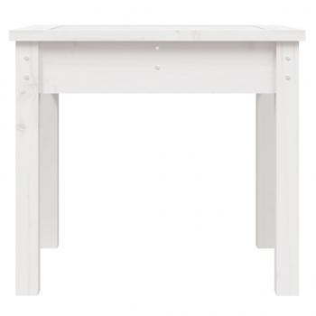 Gartenbank Weiß 50x44x45 cm Massivholz Kiefer