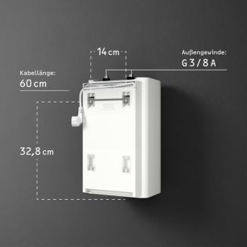 STIEBEL ELTRON Boiler SNU 5 Plus mit Wasserhahn matt-schwarz MAE-B, antitropf-, thermostop-Funktion, sehr kompakt, Untertischboiler 5 Liter Niederdruck, mit Stecker 230V, 2 kW, Made in Germany (208119)