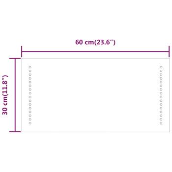 LED-Badspiegel 60x30 cm