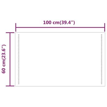 LED-Badspiegel 100x60 cm