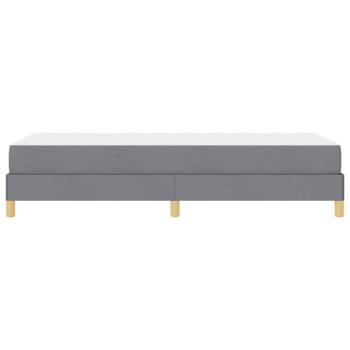 Boxspringbett Hellgrau und Braun 90 x 190 cm