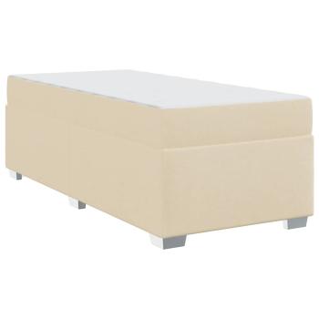 ARDEBO.de - Bettgestell Creme 90 x 190 cm Stoff